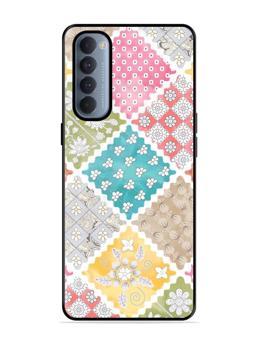 Patchwork Dreamscape Glossy Soft Edge Case for Oppo Reno 4 Pro Chachhi