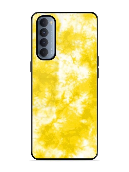 Golden Tie-Dye Twirl Glossy Soft Edge Case for Oppo Reno 4 Pro Chachhi