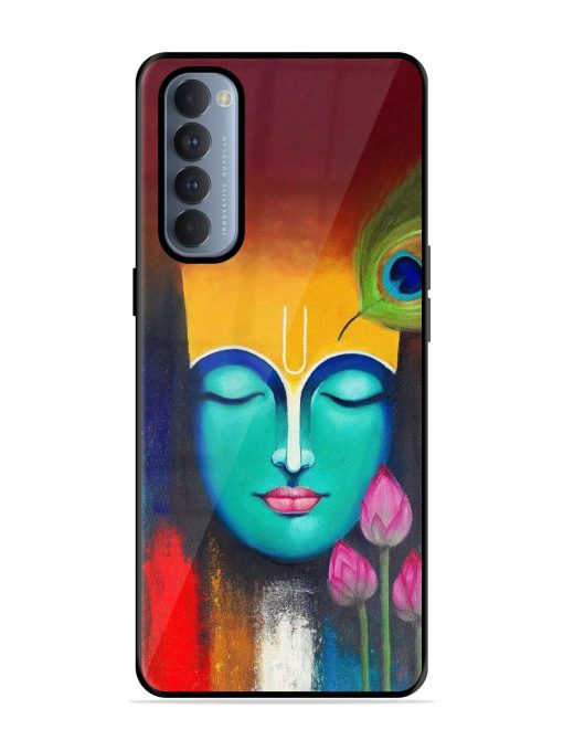 Divine Tranquility: The Face Of Krishna Glossy Soft Edge Case for Oppo Reno 4 Pro Chachhi