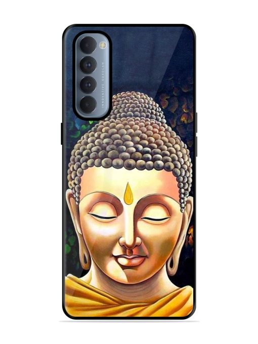 Buddha Face Glossy Soft Edge Case for Oppo Reno 4 Pro