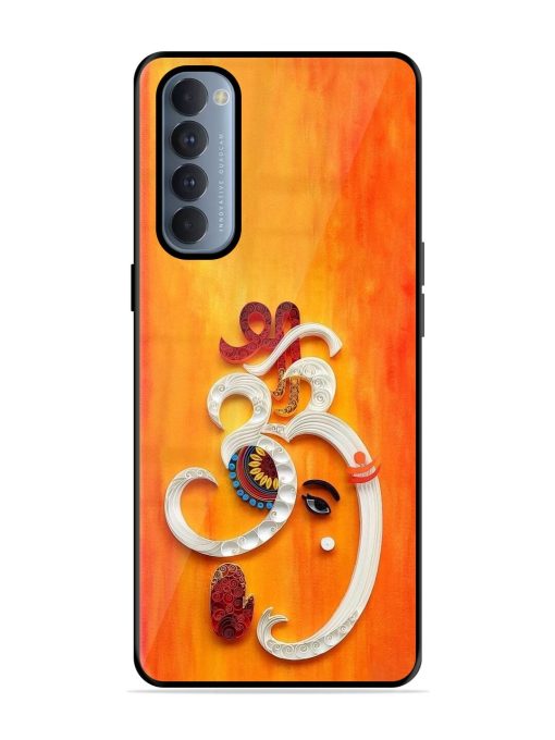 Ganesha In Quilling Art Glossy Soft Edge Case for Oppo Reno 4 Pro Chachhi