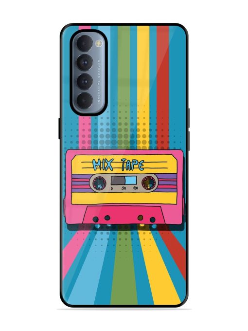 Retro Cassette Tapes Glossy Soft Edge Case for Oppo Reno 4 Pro Chachhi