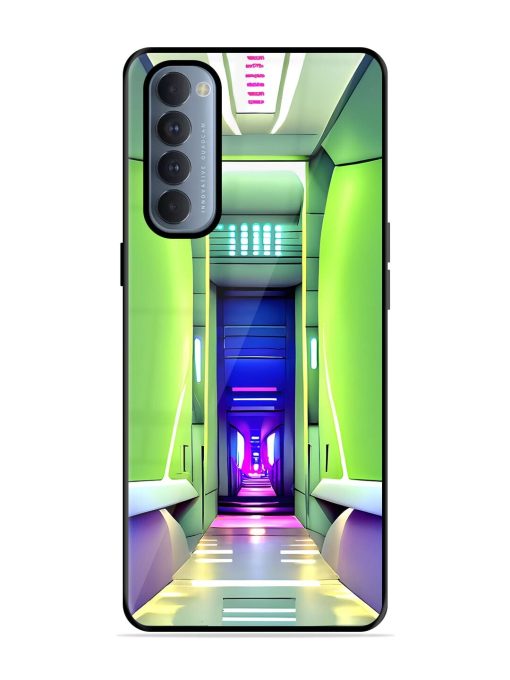 Neon Corridor Glossy Soft Edge Case for Oppo Reno 4 Pro Chachhi