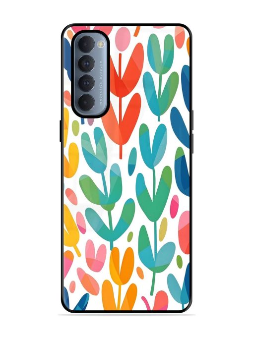 Rainbow Of Blooms Glossy Soft Edge Case for Oppo Reno 4 Pro Chachhi