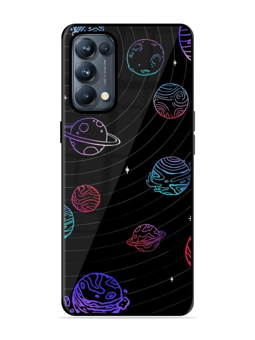 Cosmic Ballet Glossy Soft Edge Case for Oppo Reno 5 Pro (5G) Chachhi