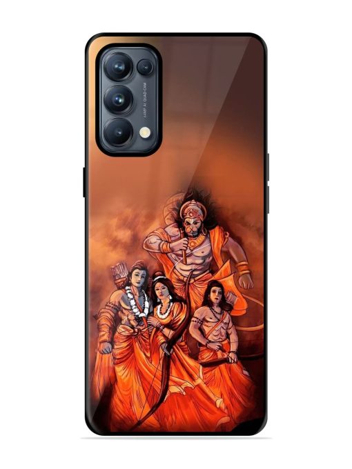 Sita Ram Glossy Soft Edge Case for Oppo Reno 5 Pro (5G) Chachhi