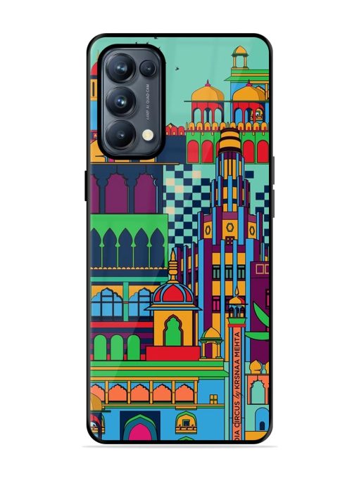 Indian Tapestry Glossy Soft Edge Case for Oppo Reno 5 Pro (5G) Chachhi