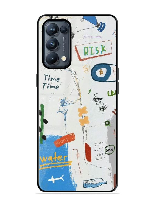 Mind Map Madness Glossy Soft Edge Case for Oppo Reno 5 Pro (5G) Chachhi