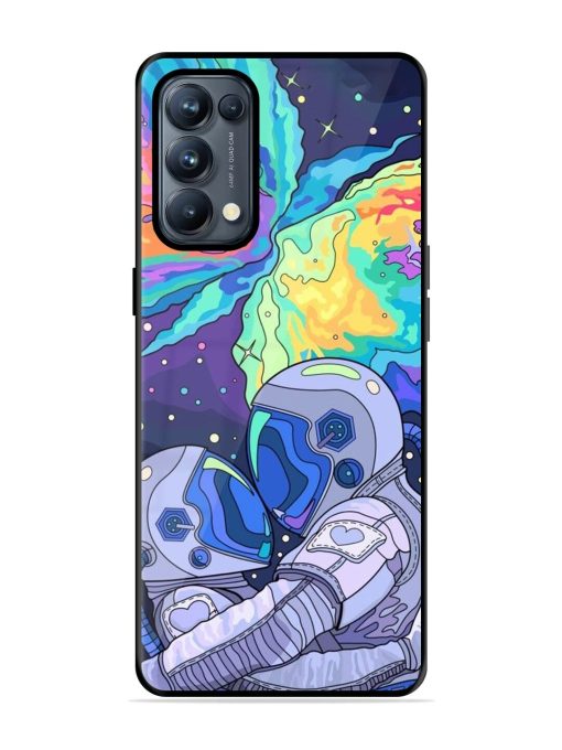 Cosmic Love Glossy Soft Edge Case for Oppo Reno 5 Pro (5G) Chachhi