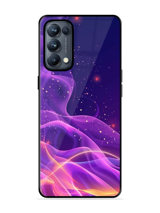 Cosmic Currents Glossy Soft Edge Case for Oppo Reno 5 Pro (5G) Chachhi