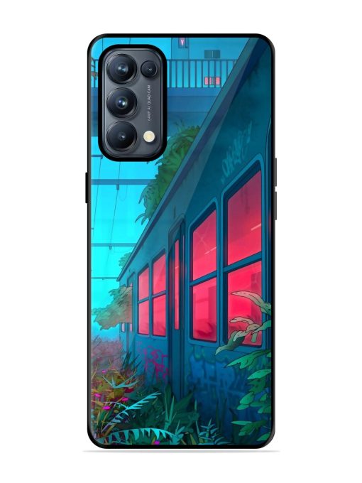 Urban Jungle Glossy Soft Edge Case for Oppo Reno 5 Pro (5G) Chachhi