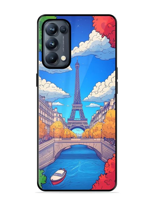 Parisian Panorama Glossy Soft Edge Case for Oppo Reno 5 Pro (5G) Chachhi