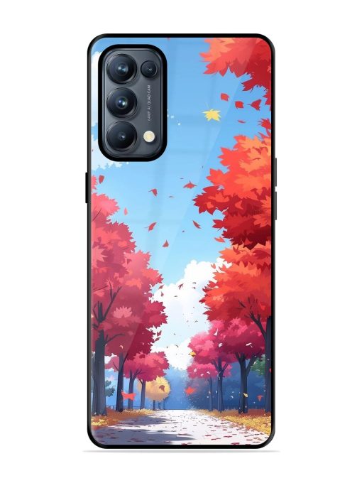 Autumn'S Embrace Glossy Soft Edge Case for Oppo Reno 5 Pro (5G) Chachhi