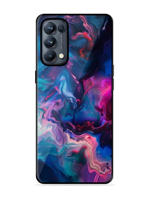 Cosmic Swirl Glossy Soft Edge Case for Oppo Reno 5 Pro (5G) Chachhi