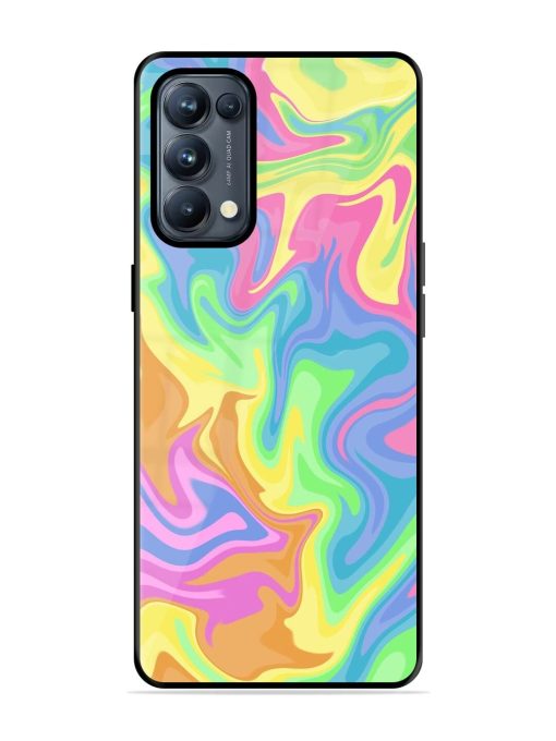 Whimsical Swirl Glossy Soft Edge Case for Oppo Reno 5 Pro (5G)