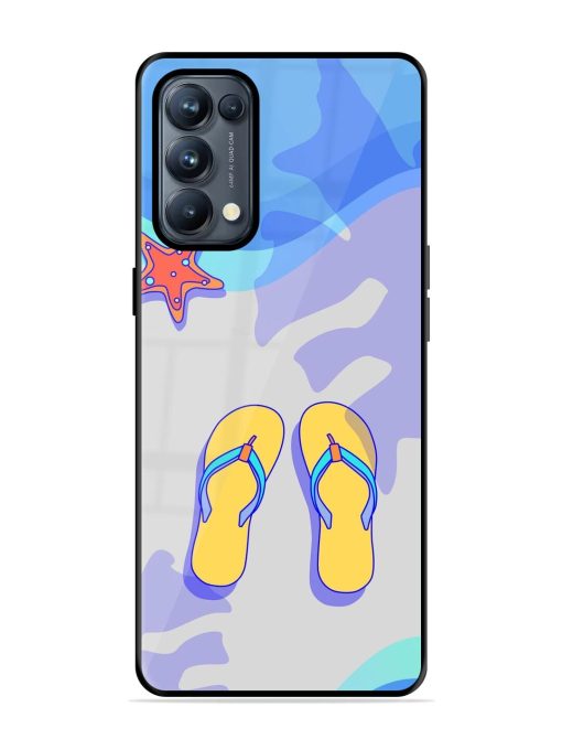 Sandy Toes And Salty Seas Glossy Soft Edge Case for Oppo Reno 5 Pro (5G) Chachhi