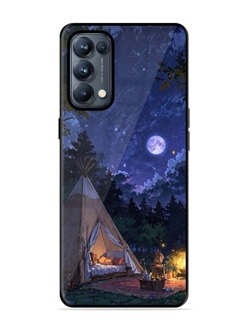 Moonlight Camping Glossy Soft Edge Case for Oppo Reno 5 Pro (5G)