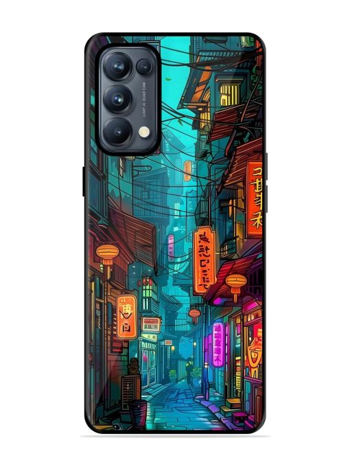 Neon Nightscape Glossy Soft Edge Case for Oppo Reno 5 Pro (5G) Chachhi