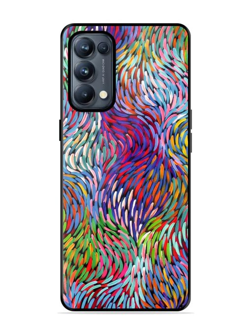 Vibrant Waves Glossy Soft Edge Case for Oppo Reno 5 Pro (5G) Chachhi