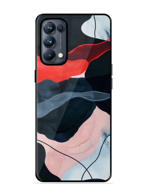 Dark Currents Glossy Soft Edge Case for Oppo Reno 5 Pro (5G) Chachhi