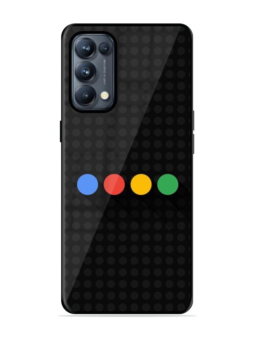 Google Dots Glossy Soft Edge Case for Oppo Reno 5 Pro (5G) Chachhi