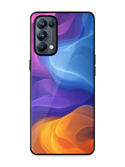 Cosmic Currents Glossy Soft Edge Case for Oppo Reno 5 Pro (5G) Chachhi