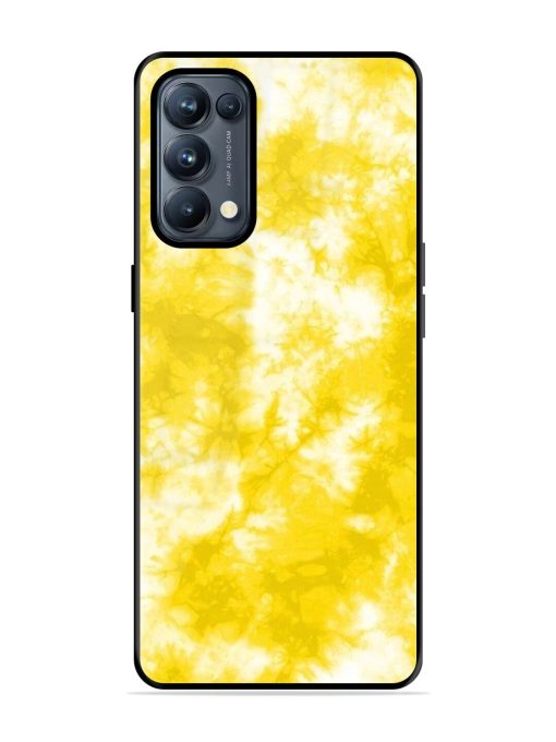 Golden Tie-Dye Twirl Glossy Soft Edge Case for Oppo Reno 5 Pro (5G) Chachhi