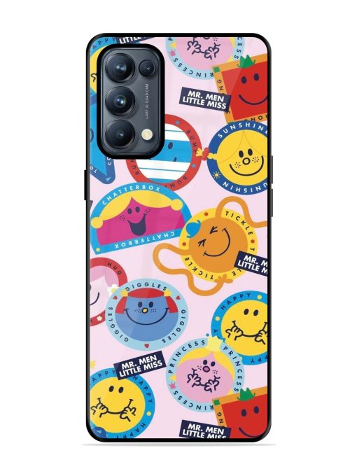 Whimsical Mr. Men & Little Miss Glossy Soft Edge Case for Oppo Reno 5 Pro (5G)