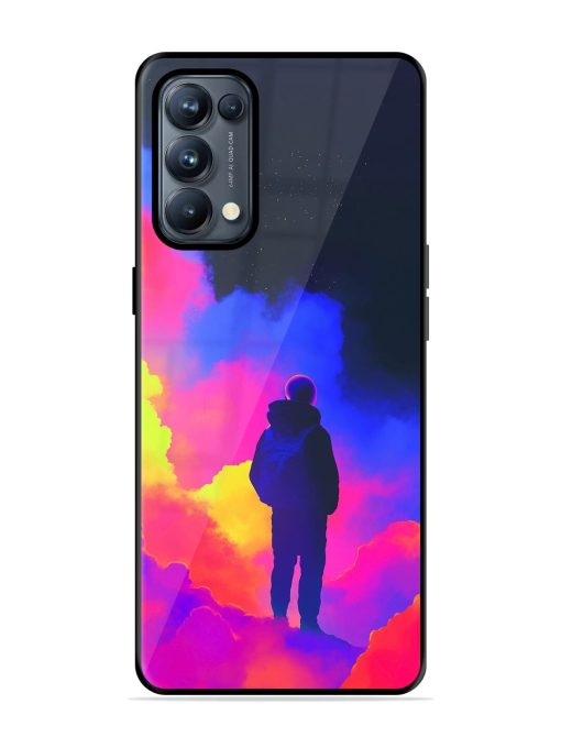 Cosmic Wanderer Glossy Soft Edge Case for Oppo Reno 5 Pro (5G) Chachhi