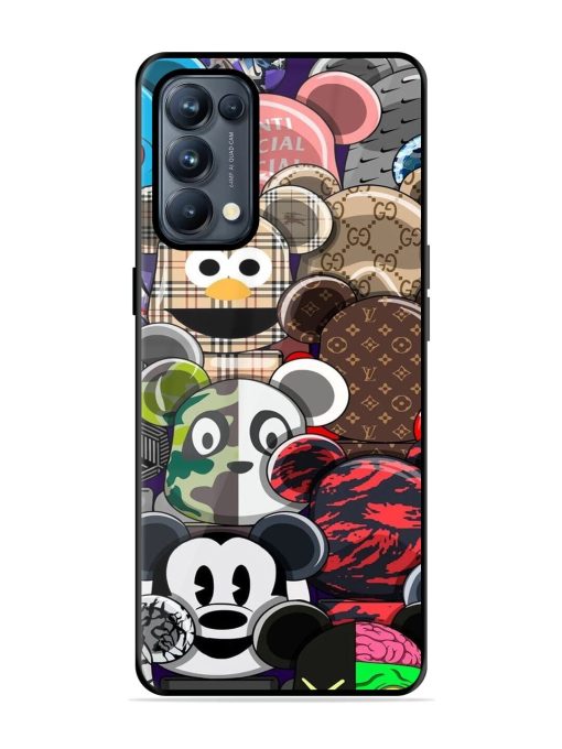 Streetwear Bearbrick Extravaganza Glossy Soft Edge Case for Oppo Reno 5 Pro (5G) Chachhi