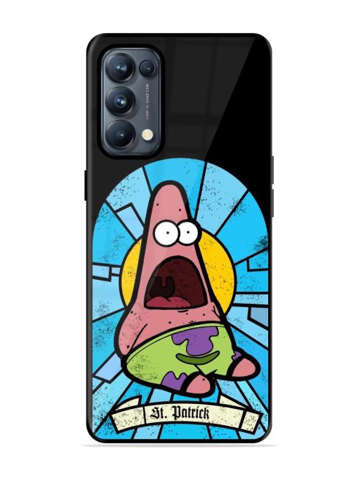 St. Patrick'S Day Stained Glass Patrick Star Glossy Soft Edge Case for Oppo Reno 5 Pro (5G) Chachhi