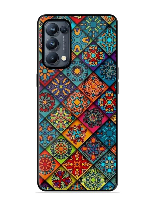 Patchwork Mandala Mosaic Glossy Soft Edge Case for Oppo Reno 5 Pro (5G) Chachhi