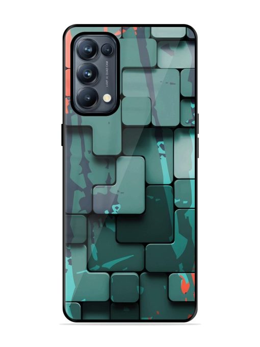 Abstract Geometric Mosaic Glossy Soft Edge Case for Oppo Reno 5 Pro (5G) Chachhi