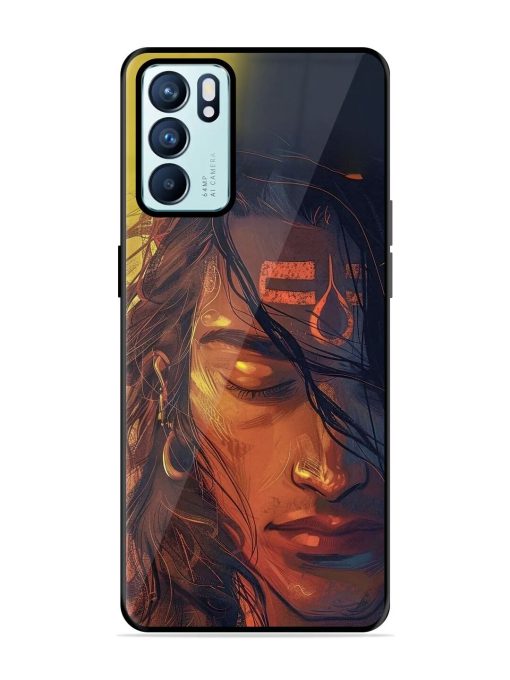 Tranquil Shiva Glossy Soft Edge Case for Oppo Reno 6 (5G) Chachhi