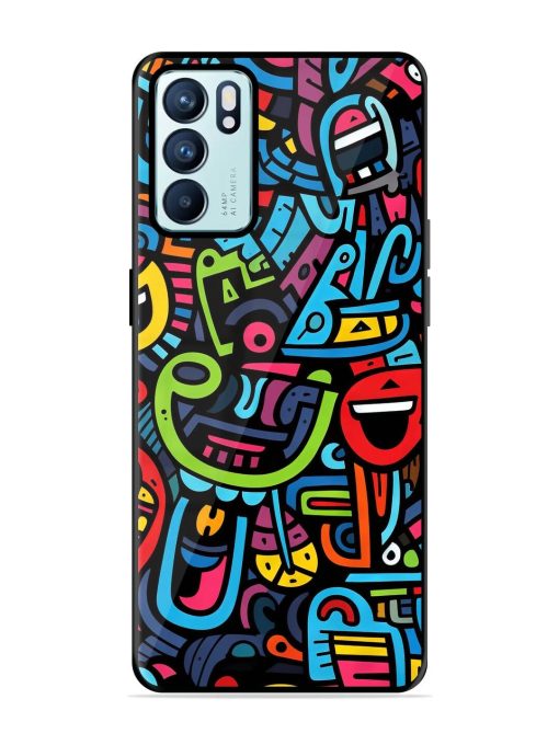 Doodlephoria Glossy Soft Edge Case for Oppo Reno 6 (5G) Chachhi