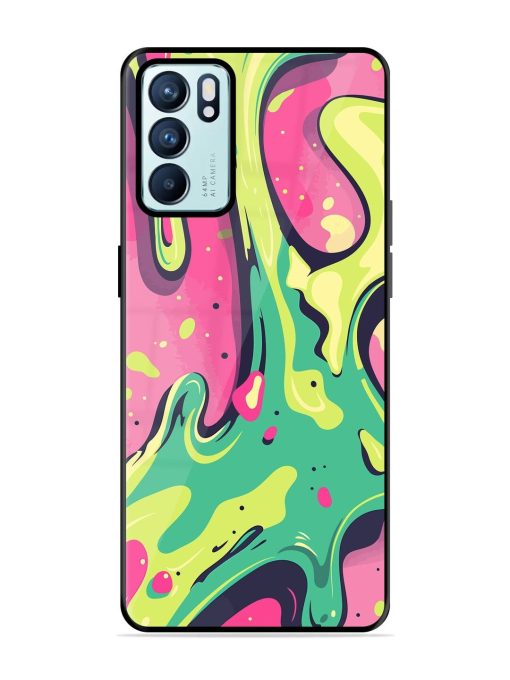 Gooey Grooves Glossy Soft Edge Case for Oppo Reno 6 (5G) Chachhi