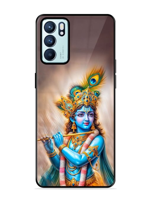 Divine Krishna Glossy Soft Edge Case for Oppo Reno 6 (5G) Chachhi