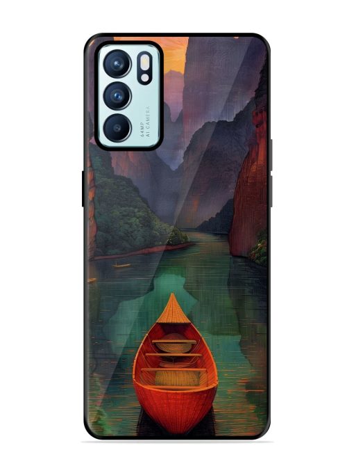 Serene Passage Glossy Soft Edge Case for Oppo Reno 6 (5G) Chachhi