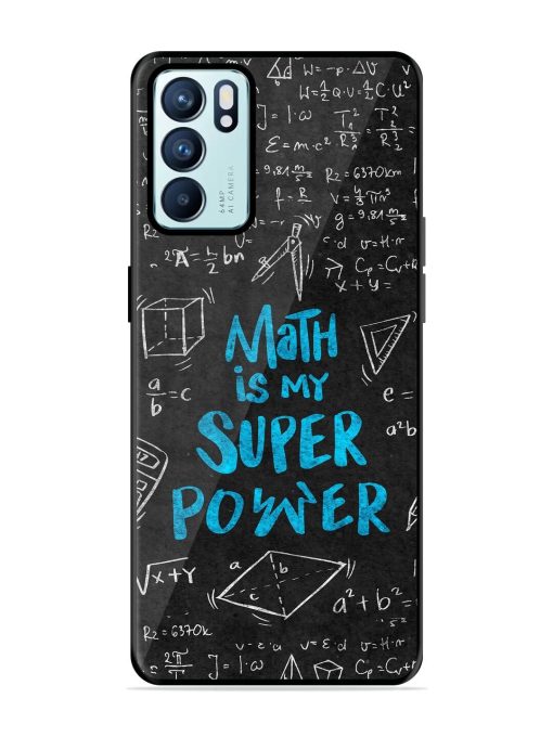 Math Magic Glossy Soft Edge Case for Oppo Reno 6 (5G) Chachhi