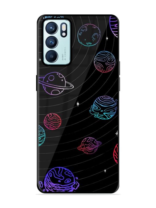 Cosmic Ballet Glossy Soft Edge Case for Oppo Reno 6 (5G) Chachhi