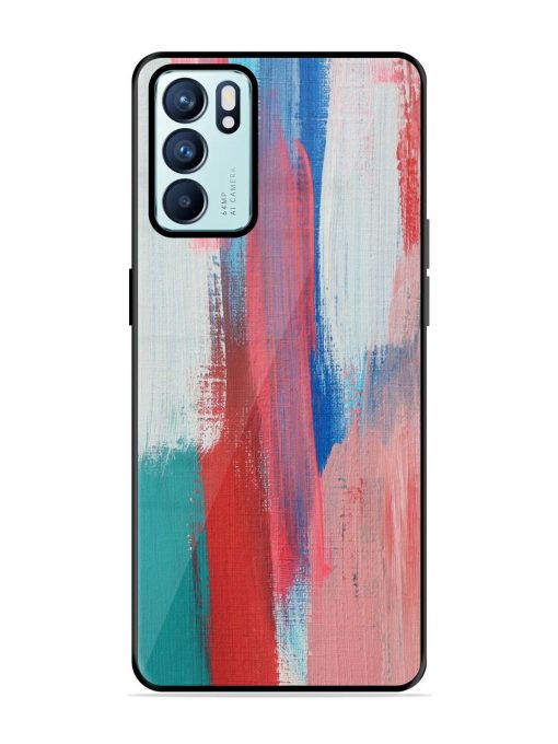 Colorful Chaos Glossy Soft Edge Case for Oppo Reno 6 (5G) Chachhi