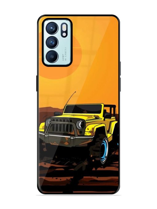 Sunset Cruise Glossy Soft Edge Case for Oppo Reno 6 (5G) Chachhi