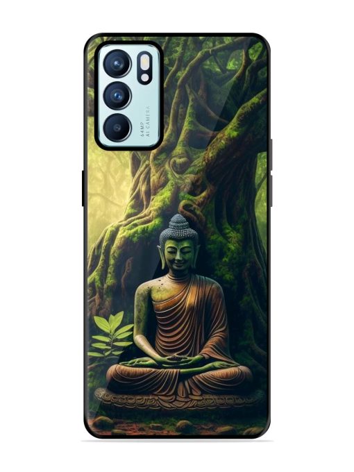 Green Buddha Art Glossy Soft Edge Case for Oppo Reno 6 (5G)