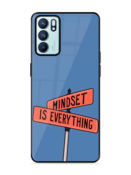 Mindset Matters Glossy Soft Edge Case for Oppo Reno 6 (5G) Chachhi