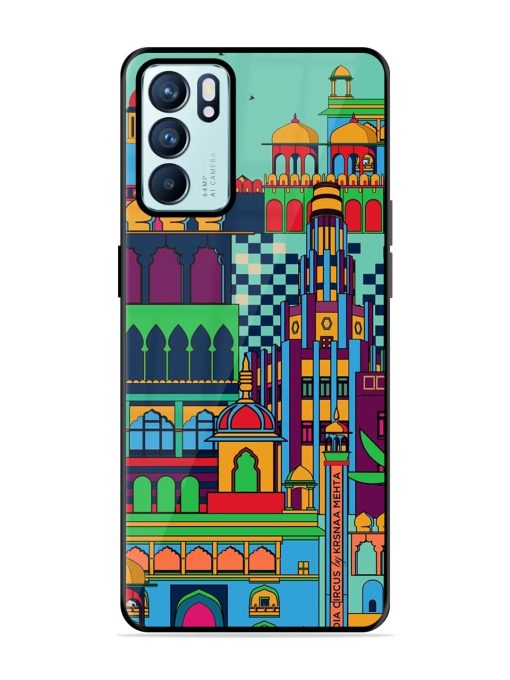 Indian Tapestry Glossy Soft Edge Case for Oppo Reno 6 (5G) Chachhi