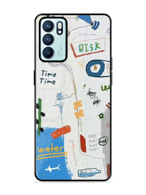 Mind Map Madness Glossy Soft Edge Case for Oppo Reno 6 (5G)