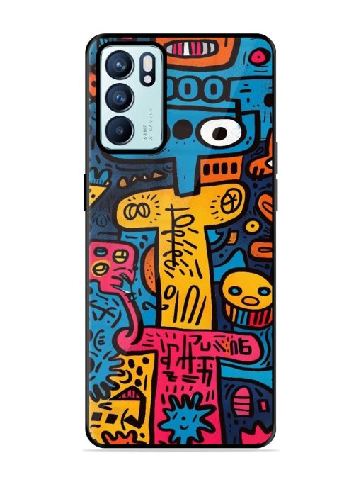 Doodletopia Glossy Soft Edge Case for Oppo Reno 6 (5G) Chachhi