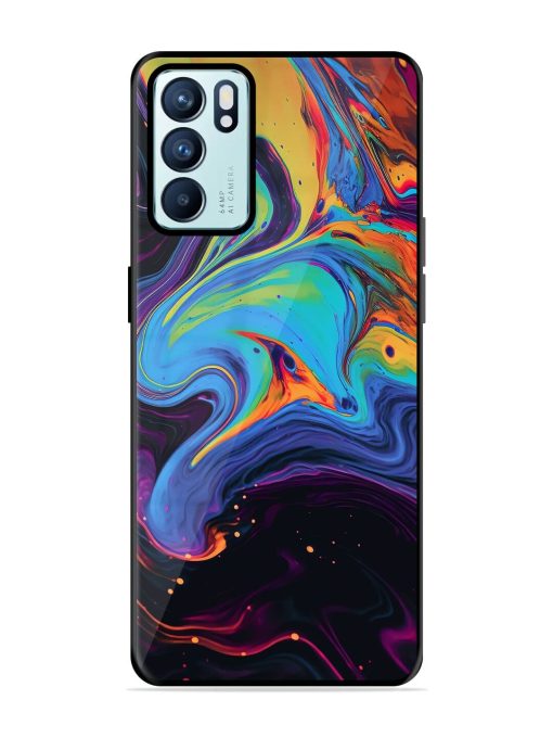 Liquid Dreamscape Glossy Soft Edge Case for Oppo Reno 6 (5G) Chachhi