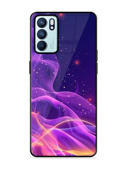 Cosmic Currents Glossy Soft Edge Case for Oppo Reno 6 (5G)