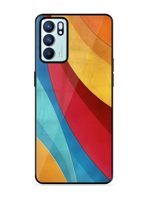 Curving Canvas Glossy Soft Edge Case for Oppo Reno 6 (5G) Chachhi